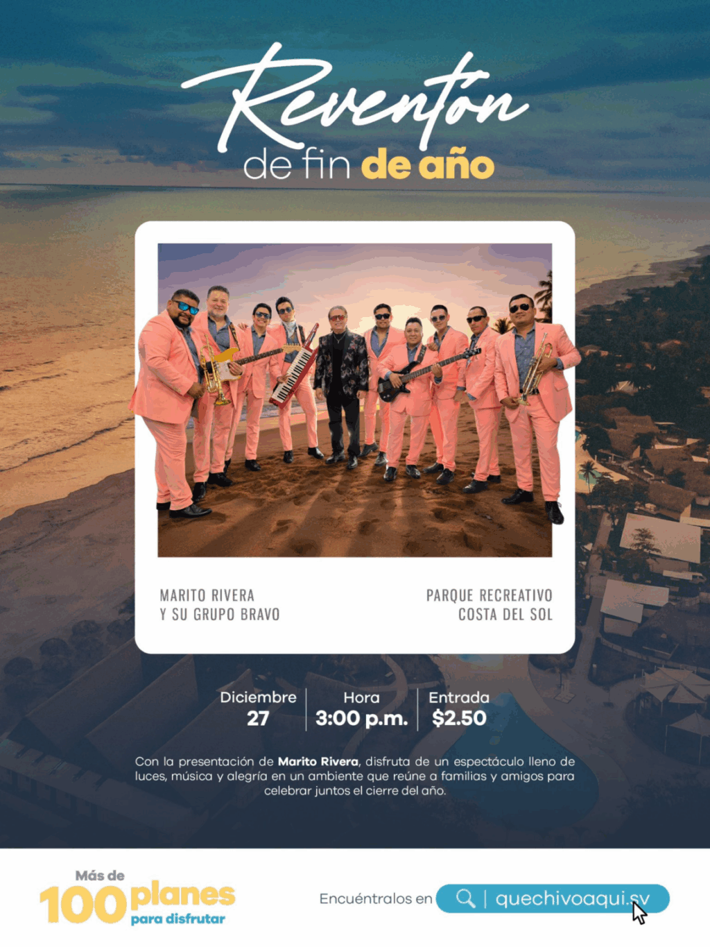 Familias podrán despedir el año en evento especial del ISTU