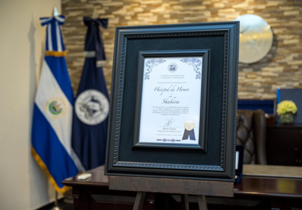 San Salvador honra a Shakira como Huésped de Honor