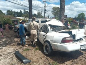 Dos heridos tras choque en colonia 3 de Septiembre