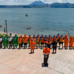 Protección Civil realiza simulacro en lago de Ilopango