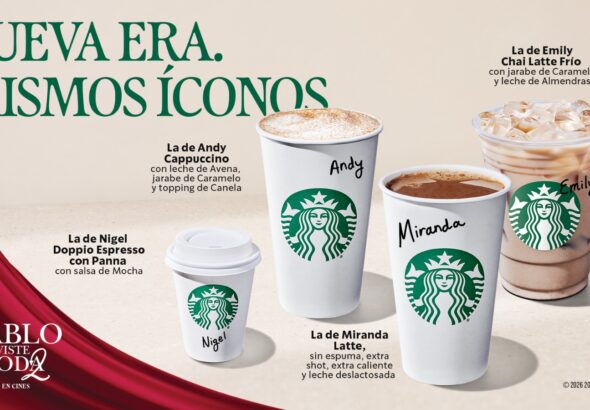 Starbucks presenta una nueva colección de bebidas inspirada en los personajes de “Devil Wears Prada 2” como parte de una nueva campaña global