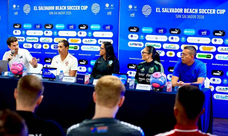 Presentan la Beach Soccer Cup 2026 que se jugará en San Salvador