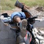 Motociclista gravemente herido tras impactar contra escuela en La Blanca, San Marcos