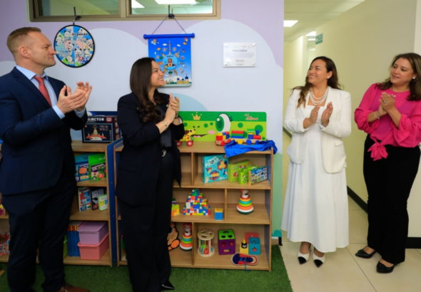 Nuevo espacio lúdico para niños en movilidad humana