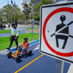 Promueven cultura vial con parque educativo móvil en San Salvador