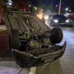 Atienden a conductor tras volcadura registrada en el kilómetro 6 de la Troncal del Norte
