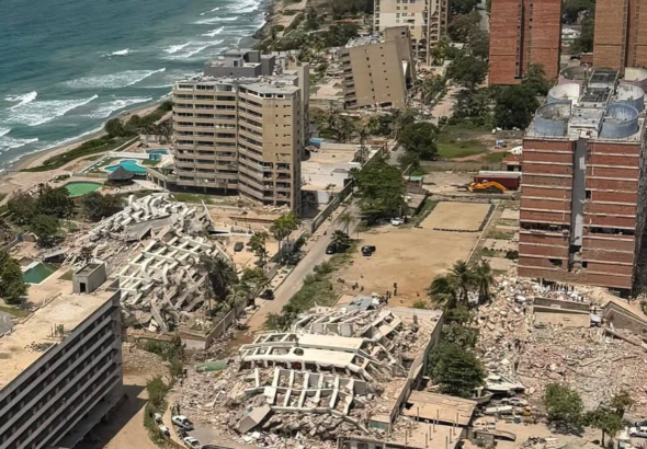 Más de 3,000 rescatistas apoyan las labores tras los devastadores sismos en Venezuela