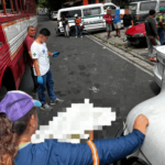 Trágico accidente deja a menor fallecido tras ser impactado por unidad del transporte colectivo