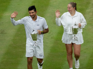 Orgullo salvadoreño: Marcelo Arévalo se coronó ayer campeón de dobles mixto en Wimbledon 2026