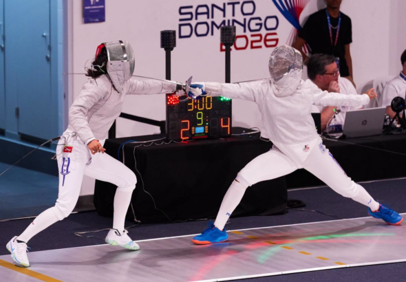 Fátima Tobar lucha hasta el final en el sable femenino durante los Juegos Centroamericanos y del Caribe