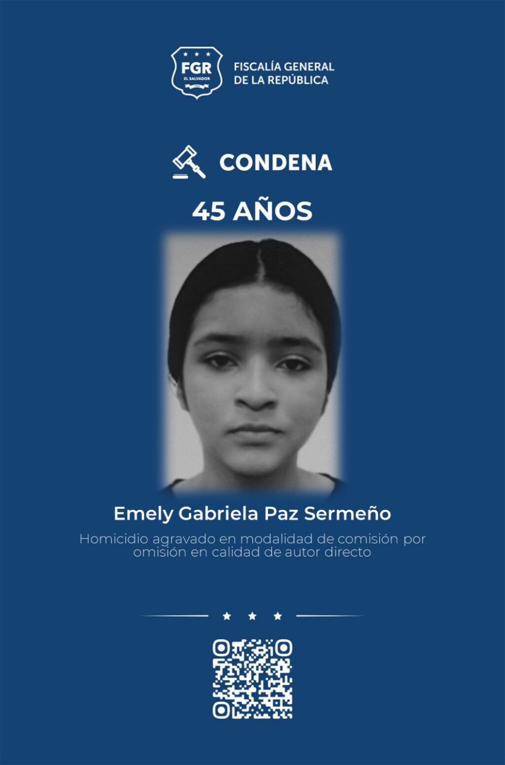 Condenan a 45 años de prisión a mujer por muerte de su hija recién nacida en Sonsonate