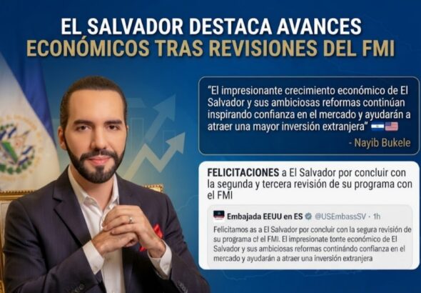 El Salvador destaca avances económicos tras revisiones del FMI
