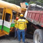 Camión sin frenos provoca grave accidente con varios vehículos en Los Chorros